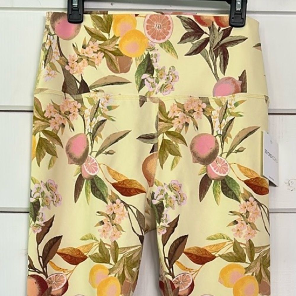 Beyond Yoga Olympus High Waist Leggings Limoncello Leafy Citrus NEW Size XL - Picture 3 of 12